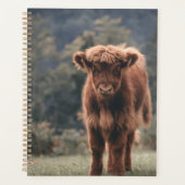 ハイランド牛ふくらはぎ秋の草原 プランナー手帳 (正面)