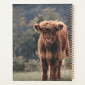 ハイランド牛ふくらはぎ秋の草原 プランナー手帳 (裏面)