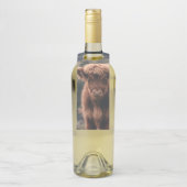 ハイランド牛ふくらはぎ秋の草原 ボトルネックタグ (ボトル)