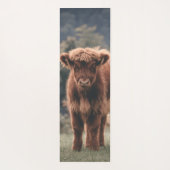 ハイランド牛ふくらはぎ秋の草原 ヨガマット (裏面)