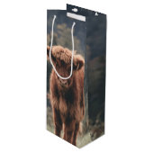 ハイランド牛ふくらはぎ秋の草原 ワインギフトバッグ (正面アングル)