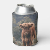 ハイランド牛ふくらはぎ秋の草原 缶クーラー (缶正面)