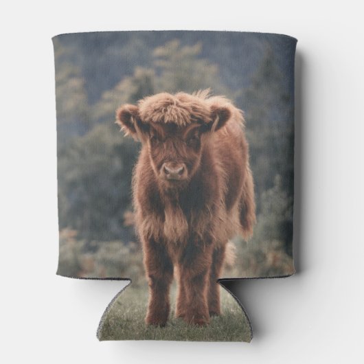 ハイランド牛ふくらはぎ秋の草原 缶クーラー (裏面)