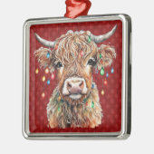 ハイランド牛オーナメント メタルオーナメント (左)