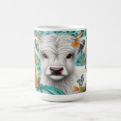 ハイランド牛カラフルとカボチャとヒマワリ コーヒーマグカップ (中央)