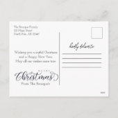 ハイランド牛クリスマスカードはがき シーズンポストカード (裏面)