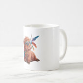 ハイランド牛クール、牛、サングラス コーヒーマグカップ (正面右)