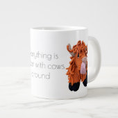 ハイランド牛ジャンボカップ ジャンボコーヒーマグカップ (正面右)