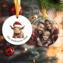 ハイランド牛セラミック写真オーナメント セラミックオーナメント