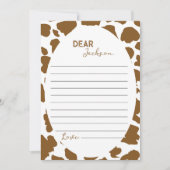 ハイランド牛タイムカプセルノートメッセージカード サンキューカード (正面)