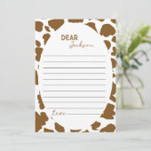 ハイランド牛タイムカプセルノートメッセージカード サンキューカード (スタンド正面)