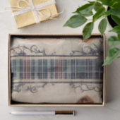 ハイランド牛タータンチェッククラン水色 薄葉紙 (ギフト)