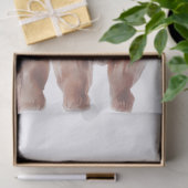 ハイランド牛タータンチェック鱗片水色 薄葉紙 (ギフト)