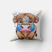 ハイランド牛バーストバブルガムキュートクッション クッション (裏面)