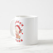 ハイランド牛フェスティバルファームメリークリスマス コーヒーマグカップ (正面左)