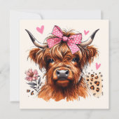 ハイランド牛フローラハート シーズンカード (正面)