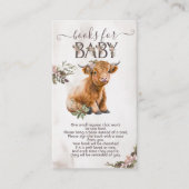 ハイランド牛フローラブックベビーカード エンクロージャーカード (正面)