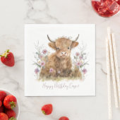 ハイランド牛フローラボホパーティーナプキン スタンダードランチョンナプキン (インサイチュ)