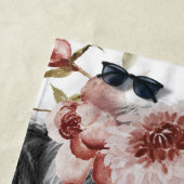 ハイランド牛フローラ |西部の女性のカーボーイの子供の名前 ビーチタオル (インサイチュ)