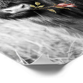 ハイランド牛フローラ |西部の女性のカーボーイの子供の名前 ポスター (角)