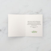 ハイランド牛ベビーシャワーサンキューカード サンキューカード (内部)