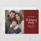 ハイランド牛ホリークリスマスフォトすてきカード シーズンカード (裏面)