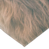 ハイランド牛ポートレート名前をカスタムするイニシャルモノグラム テーブルクロス (アングル)