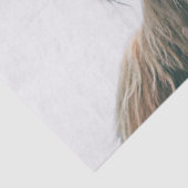 ハイランド牛ポートレート名前をカスタムするイニシャルモノグラム 薄葉紙 (詳細)