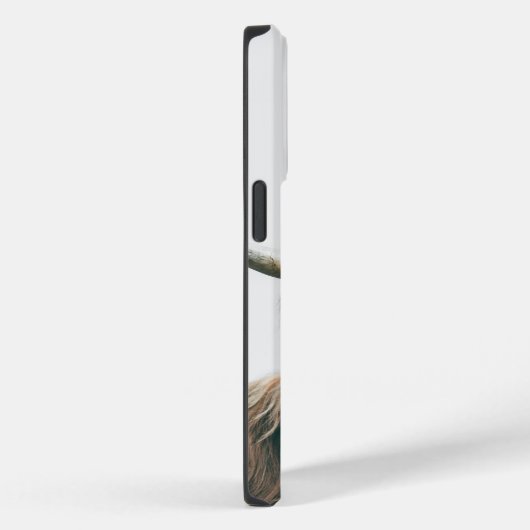 ハイランド牛ポートレート名前をカスタムするイニシャルモノグラム Case-Mate iPhoneケース (裏面 / 右)