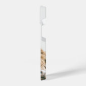 ハイランド牛ポートレート名前をカスタムするイニシャルモノグラム iPhoneケース (左側面)