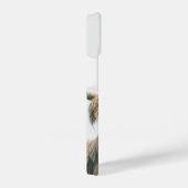 ハイランド牛ポートレート名前をカスタムするイニシャルモノグラム iPhoneケース (右側面)