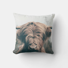 ハイランド牛ポートレート アウトドアクッション