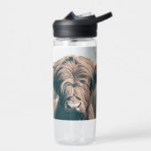 ハイランド牛ポートレート ウォーターボトル (左面)