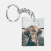 ハイランド牛ポートレート キーホルダー (正面左)
