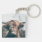 ハイランド牛ポートレート キーホルダー (裏面)