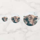 ハイランド牛ポートレート コンフェッティ (正面)