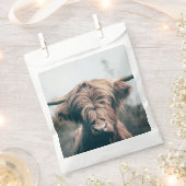 ハイランド牛ポートレート フェイバーバッグ (クリップ留めされた状態)