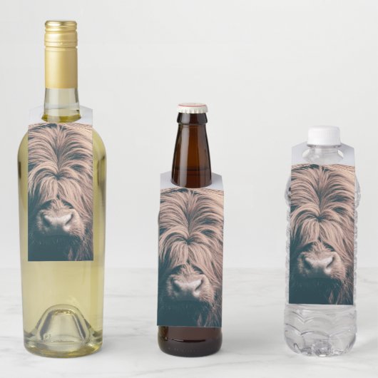 ハイランド牛ポートレート ボトルネックタグ (インサイチュ)