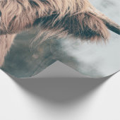 ハイランド牛ポートレート ラッピングペーパー (角)