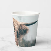 ハイランド牛ポートレート 紙コップ (裏面)