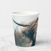 ハイランド牛ポートレート 紙コップ (正面)