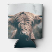 ハイランド牛ポートレート 缶クーラー (正面)