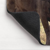 ハイランド牛ママとベビー子牛ターニングヘッド マウスパッド (コーナー)