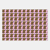 ハイランド牛ラッピング紙フラットシートセット3 ラッピングペーパーシート (正面3)