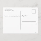 ハイランド牛ヴィンテージレッドトラックメリークリスマス シーズンポストカード (裏面)