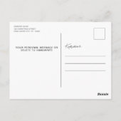 ハイランド牛ヴィンテージレッドトラックメリークリスマス ポストカード (裏面)