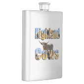 ハイランド牛写真ロゴ、クラシックスキットル フラスク (右)