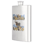 ハイランド牛写真ロゴ、クラシックスキットル フラスク (左)