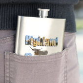 ハイランド牛写真ロゴ、クラシックスキットル フラスク (インサイチュ)