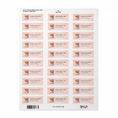 ハイランド牛差出人住所ラベル ラベル (フルシート)